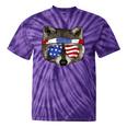 USA Patriotic Raccoon T-Shirt | July 4th Tie-Dye Trash Panda Tee Purple Tie-Dye