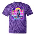 Vaporwave Raccoon Tie-Dye T-Shirt | Retrowave Synthwave Style Purple Tie-Dye