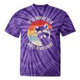 Vintage Raccoon Tie-Dye T-Shirt - Quirky, Unisex Style Purple Tie-Dye