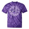 Workout Gym Raccoon Tie-Dye T-Shirt | Fun Fitness Motivation Purple Tie-Dye