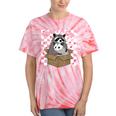 Adopt a Cat Team | Tie-Dye T-Shirt | Raccoon & Opossum Design Coral Tie-Dye