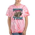 Autism Awareness Raccoon Tie-Dye Unisex T-Shirts | Fun & Unique Coral Tie-Dye