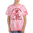 Cowboy Raccoon Tie-Dye T-Shirt - Humorous Western Style Coral Tie-Dye