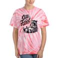 Cute Panda Raccoon Tie-Dye T-Shirt - Fun Unisex Costume Coral Tie-Dye