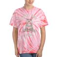 Cute Sarcastic Raccoon Tie-Dye T-Shirt - Playful Unisex Small Coral Tie-Dye