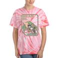 Dream Big Raccoon Tie-Dye T-Shirt - Fun & Whimsical Design Coral Tie-Dye
