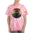 Ferret Moon Tie-Dye T-Shirt | Whimsical Animal Theme Coral Tie-Dye