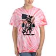 Raccoon Cowboy Western Tee - Tie-Dye Vintage Style for Adults Coral Tie-Dye
