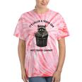 Raccoon Dad Tie-Dye T-Shirt | Fun Father's Day Gift Coral Tie-Dye
