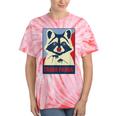 Raccoon Lover Tie-Dye T-Shirt - Fun Animal Print for Collections Coral Tie-Dye