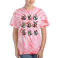 Raccoon Lover Tie-Dye T-Shirts | Festive Christmas Lights Design Coral Tie-Dye