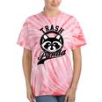 Raccoon Meme Tie-Dye T-Shirt - Cute Trash Panda Theme, Unisex Tee Coral Tie-Dye
