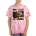 Raccoon Meme Tie-Dye T-Shirt - Oddly Specific Ironic Humor Coral Tie-Dye
