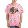 Raccoon Opossum Eating Pizza Street Cats Men Women Kid Tie-Dye T-Shirts Coral Tie-Dye