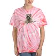 Raccoon Pocket Tie-Dye T-Shirt - Unisex Fun & Trendy Design Coral Tie-Dye