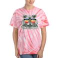 Raccoon Tie-Dye T-Shirt - Retro Sunglasses Design for Animal Lovers Coral Tie-Dye