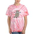 Raccoon Trash Panda | Tie-Dye Gym T-Shirt for Workout Enthusiasts Coral Tie-Dye