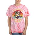 Raccoon Vintage Lovers Tie-Dye T-Shirt | Quirky Animal Charm Coral Tie-Dye