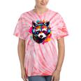 Retro Raccoon Tie-Dye T-Shirt - Fun Vintage Style for Adults & Kids Coral Tie-Dye