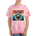 Retro Raccoon Tie-Dye T-Shirt - Vintage Style for All Ages Coral Tie-Dye