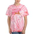 Strawberry Jams Tie-Dye T-Shirt - Fun Raccoon Theme Coral Tie-Dye