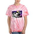 Street Cats & Trash Pandas Live Free | Tie-Dye Cotton Blend T-Shirt Coral Tie-Dye