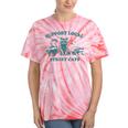 Support Local Cats Tie-Dye T-Shirt - Vintage Skunk Raccoon Theme Coral Tie-Dye