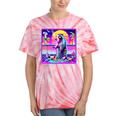 Vaporwave Raccoon Tie-Dye T-Shirt | Retrowave Synthwave Style Coral Tie-Dye