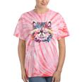 Watercolor Raccoon Unisex T-Shirt - Modern Tie-Dye Style | All-Season Wear Coral Tie-Dye
