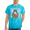 Adopt a Cat Team | Tie-Dye T-Shirt | Raccoon & Opossum Design Turquoise Tie-Dye