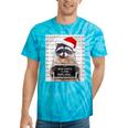 Dear Santa Raccoon Tie-Dye T-Shirt - Festive Christmas Fun Turquoise Tie-Dye