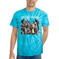 Let's Get Trashed Tie-Dye T-Shirt | Raccoon & Opossum Beer Party Turquoise Tie-Dye
