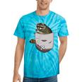 Raccoon Lover Tie-Dye T-Shirt | Quirky Animal Pocket Design Turquoise Tie-Dye