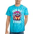 Raccoon Lovers Tie-Dye T-Shirt - Adorable Animal Theme - Small Turquoise Tie-Dye
