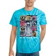 Raccoon Meme Tie-Dye T-Shirt - Fun Unisex Animal Tee Turquoise Tie-Dye