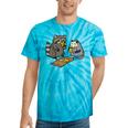 Raccoon Opossum Eating Pizza Street Cats Men Women Kid Tie-Dye T-Shirts Turquoise Tie-Dye