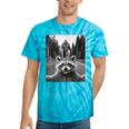 Raccoon & Sasquatch Selfie Tie-Dye T-Shirt - Fun Unisex Apparel Turquoise Tie-Dye