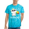 Raccoon With Unicorn Horn Tie-Dye T-Shirt | Whimsical Unisex Gift Turquoise Tie-Dye