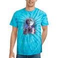 Rat Tie-Dye T-Shirt | Howling Moon Design | Unisex Casual Top Turquoise Tie-Dye