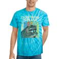 Retro Raccoon Lover Tie-Dye T-Shirt - Fun Camping Vibes Turquoise Tie-Dye