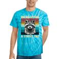 Retro Raccoon Tie-Dye T-Shirt - Vintage Style for All Ages Turquoise Tie-Dye