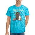 Team Trash Animals Tie-Dye Shirt | Fun Garbage Gang Tee Turquoise Tie-Dye