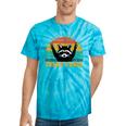 Trash Panda Raccoon Tie-Dye T-Shirt | Fun Animal Print Turquoise Tie-Dye