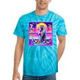 Vaporwave Raccoon Retrowave Synthwave Raccoon Meme Tie-Dye T-Shirts Turquoise Tie-Dye