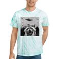 Alien UFO Tie-Dye T-Shirt | Fun Raccoon Design For All Ages Mint Tie-Dye