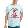 Cowboy Raccoon Tie-Dye T-Shirt - Humorous Western Style Mint Tie-Dye