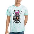 Cute Tie-Dye Racoon T-Shirt - Small, Colorful, Fun Vibe Mint Tie-Dye