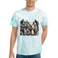 Let's Get Trashed Tie-Dye T-Shirt | Raccoon & Opossum Beer Party Mint Tie-Dye