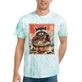 Raccoon Anime Tie-Dye T-Shirt | Quirky Japanese Noodle Design Mint Tie-Dye