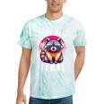 Raccoon Lovers Tie-Dye T-Shirt - Adorable Animal Theme - Small Mint Tie-Dye